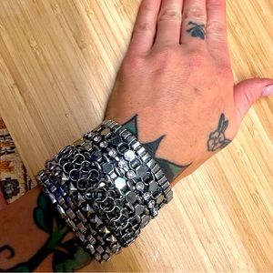 GUC silver plated statement piece. All stones intact. ❤️🧡💜